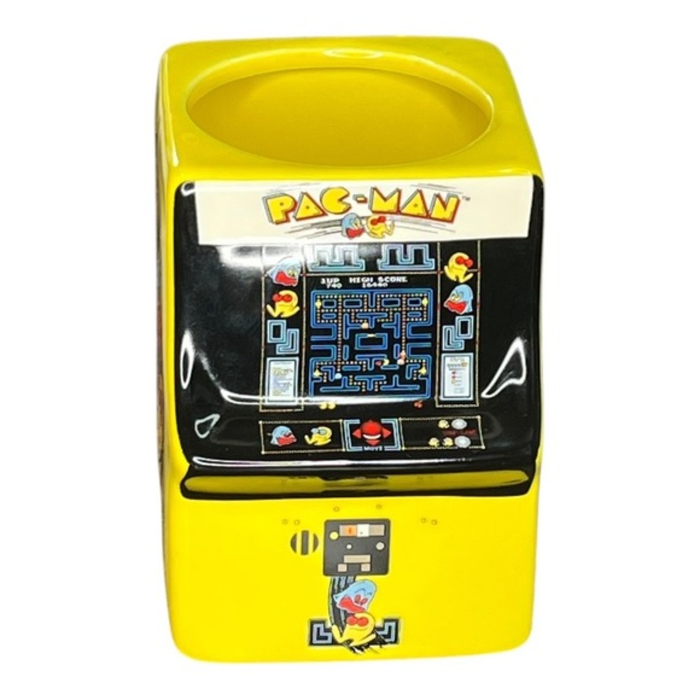 Paladone Pac-Man Arcade Cabinet Shaped Mug‎ Yellow Retro Gamer Gift FB4272PM